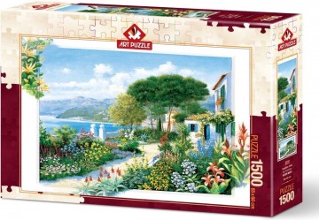 Puzzelwereld legpuzzel art puzzle 5370 coastline town 1500 stukjes r
