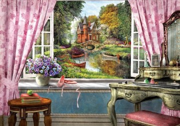Puzzelwereld legpuzzel art puzzle 5388 the chateau in my window 1500 stukjes p