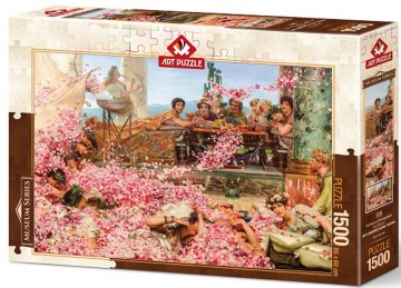 Puzzelwereld legpuzzel art puzzle 5398 lawrence alma tadema   rose garden 1500 stukjes d