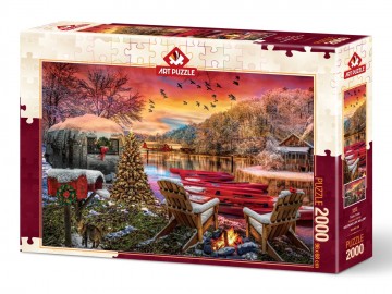 Puzzelwereld legpuzzel art puzzle 5472 caravan camp 2000 stukjes R