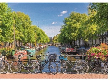 Puzzelwereld legpuzzel art puzzle 5480 amsterdam canal 2000 stukjes p