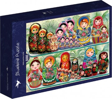 Puzzelwereld legpuzzel bleubird 70571 matryoshka dolls 6000 stukjes d