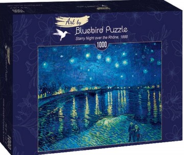 Puzzelwereld legpuzzel bluebird 60002 sterrennacht boven de rhone 1000 stukjes d