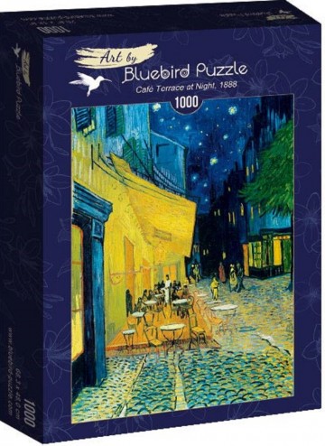 Puzzelwereld legpuzzel bluebird 60005 cafeterras bij nacht 1000 stukjes d