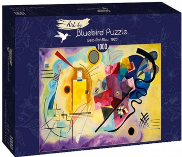 Puzzelwereld legpuzzel bluebird 60036 geel rood blauw 1000 stukjes d   kopie
