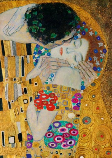 Puzzelwereld legpuzzel bluebird 60079 gustave klimt   the kiss detail 1908 1000 stukjes p
