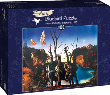 Puzzelwereld legpuzzel bluebird 60105 salvador dali   swans reflecting elephants 1937 1000 stukjes d