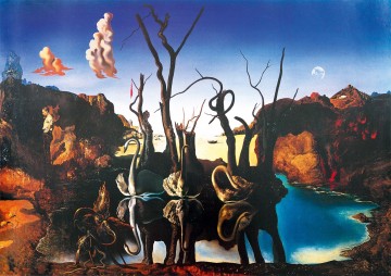 Puzzelwereld legpuzzel bluebird 60105 salvador dali   swans reflecting elephants 1937 1000 stukjes p