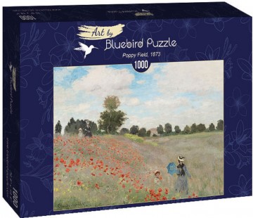 Puzzelwereld legpuzzel bluebird 60122 papaverveld 1873 1000 stukjes d   kopie