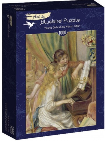Puzzelwereld legpuzzel bluebird 60126 jong meisje op de piano 1892 1000 stukjes d