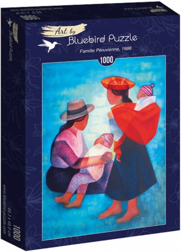 Puzzelwereld legpuzzel bluebird 60139 peruaanse familie 1986 1000 stukjes d