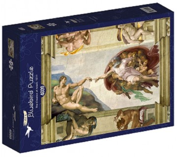 Puzzelwereld legpuzzel bluebird 60151 de schepping van adam  1511 4000 stukjes d