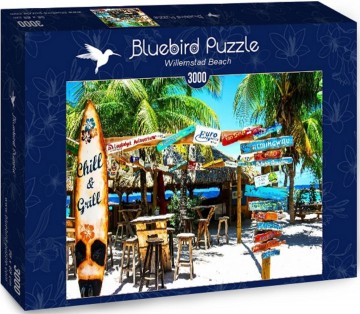 Puzzelwereld legpuzzel bluebird 70016 willemstad beach 3000 stukjes d