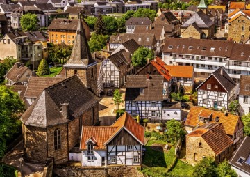 Puzzelwereld legpuzzel bluebird 70035 old village 1000 stukjes p