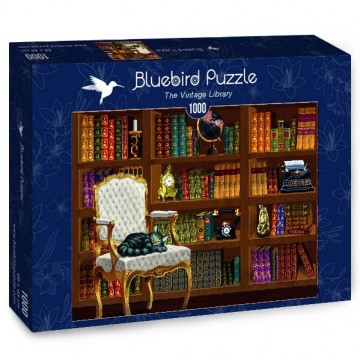 Puzzelwereld legpuzzel bluebird 70225 the vintage library 1000 stukjes d
