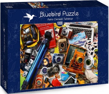 Puzzelwereld legpuzzel bluebird 70240 retro camera tabletop 1000 stukjes d