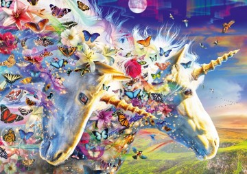 Puzzelwereld legpuzzel bluebird 70245 unicorn dream 1000 stukjes p