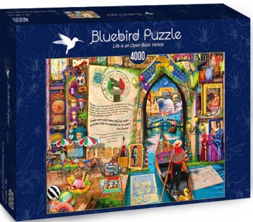 Puzzelwereld legpuzzel bluebird 70259 life is an open book venice 4000 stukjes d