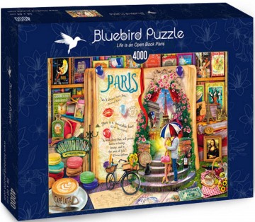 Puzzelwereld legpuzzel bluebird 70262 life is an open book paris 4000 stukjes d