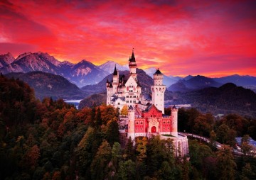 Puzzelwereld legpuzzel bluebird 70267 neuschwanstein 1000 stukjes p