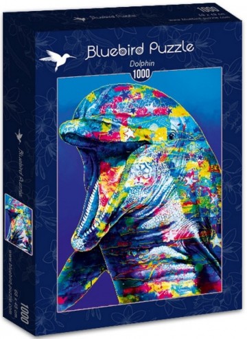 Puzzelwereld legpuzzel bluebird 70302 dolphin 1000 stukjes d