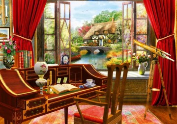 Puzzelwereld legpuzzel bluebird 70320 study view 1000 stukjes p