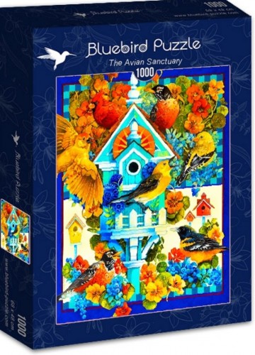 Puzzelwereld legpuzzel bluebird 70420 the avian sanctuary 1000 stukjes d