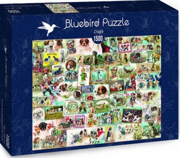 Puzzelwereld legpuzzel bluebird 70469 dogs 1500 stukjes  d