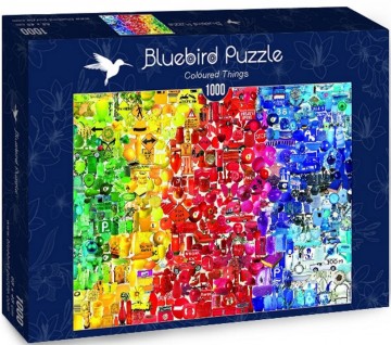 Puzzelwereld legpuzzel bluebird 70484 gekleurde dingen 1000 stukjes d