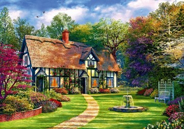 Puzzelwereld legpuzzel bluebird 90006 the hideaway cottage 2000 stukjes p