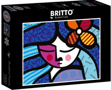 Puzzelwereld legpuzzel bluebird 90019 meisje met bloem 1000 stukjes d   kopie