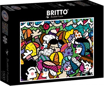 Puzzelwereld legpuzzel bluebird 90021 romero britto   looking into the future 1500 stukjes d