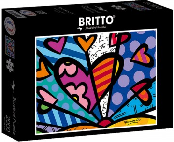 Puzzelwereld legpuzzel bluebird 90024 romero britto   sunset 2000 stukjes d   kopie