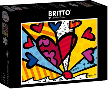Puzzelwereld legpuzzel bluebird 90026 romero britto   new day 1000 stukjes d