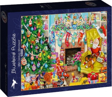 Puzzelwereld legpuzzel bluebird 90032 nostalgisch kerstmis 1000 stukjes d