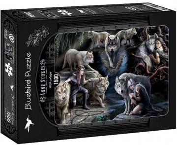 Puzzelwereld legpuzzel bluebird 90037 wolf collage 1500 stukjes d   kopie