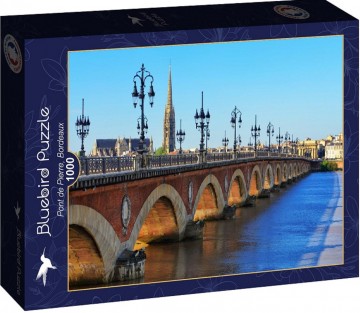 Puzzelwereld legpuzzel bluebird 90041 pont de pierre bordeaux frankrijk 1000 stukjes d