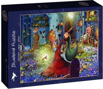 Puzzelwereld legpuzzel bluebird 90430 heksen   onderkruipsels 1000 stukjes d
