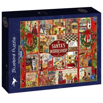 Puzzelwereld legpuzzel bluebird 90529 santas workshop 2000 stukjes l