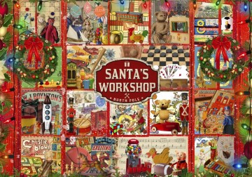Puzzelwereld legpuzzel bluebird 90529 santas workshop 2000 stukjes p
