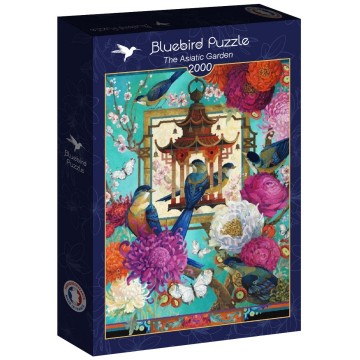 Puzzelwereld legpuzzel bluebird 90604 the asiatic garden 2000 stukjes r