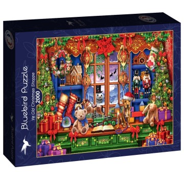 Puzzelwereld legpuzzel bluebird 90810 ye old christmas shoppe 2000 stukjes l