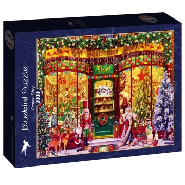 Puzzelwereld legpuzzel bluebird 90815 festive shop 2000 stukjes l