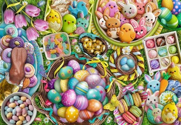 Puzzelwereld legpuzzel bluebird 90965 easter treats 1000 stukjes p