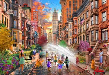 Puzzelwereld legpuzzel bluebird 90967 hot summer days nyc 1000 stukjes p