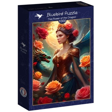Puzzelwereld legpuzzel bluebird 90987 the power of the dragon 1000 stukjes l