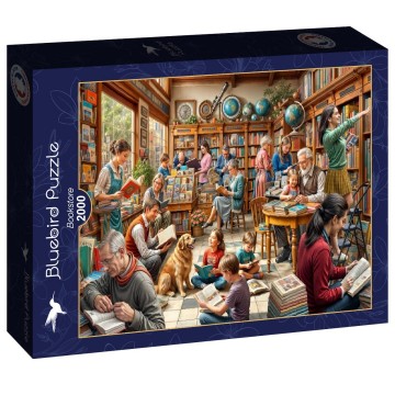 Puzzelwereld legpuzzel bluebird 91001 boekhandel 2000 stukjes l