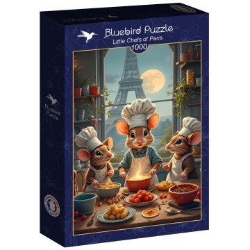 Puzzelwereld legpuzzel bluebird 91008 little chefs of paris 1000 stukjes l