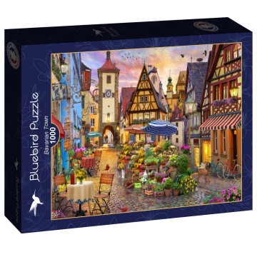 Puzzelwereld legpuzzel bluebird 91011 bavarian town 1000 stukjes l