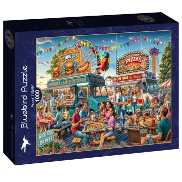 Puzzelwereld legpuzzel bluebird 91016 food trailer 1000 stukjes l